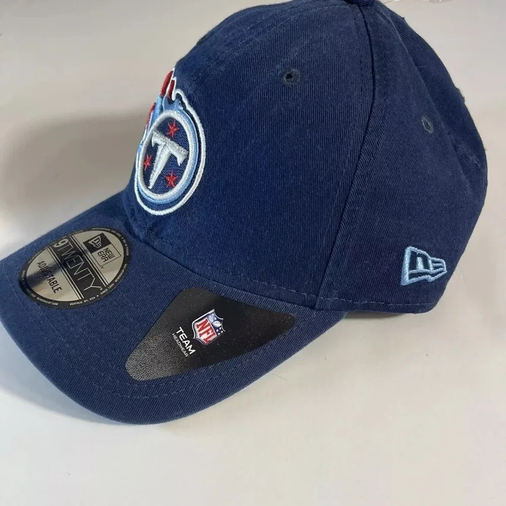 New Era Men's Tennessee Titans Core Classic Navy Adjustable Hat - Size: OSFA